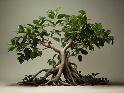 3D Model Of A Tree With Tree Roots