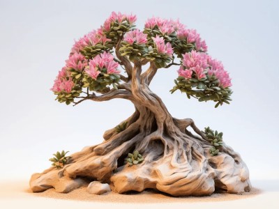 3D Model Of Pink Tree