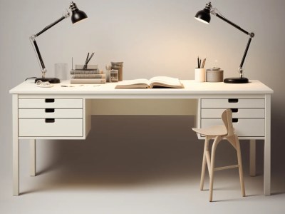 3D Modeling Of White Desks