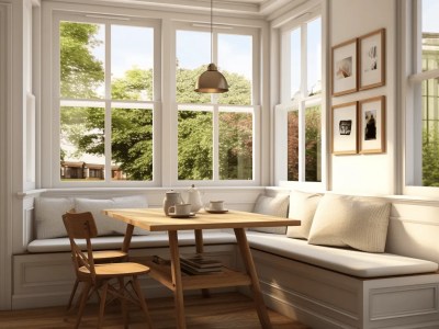 3D Rendering Of A Cozy Dining Room