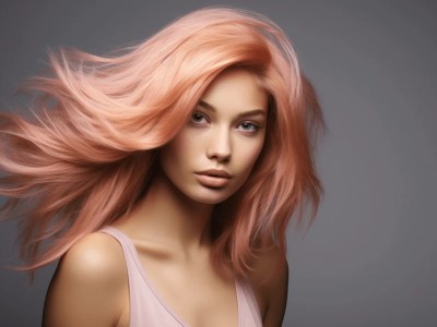 Beautiful Model Has Pink Hair