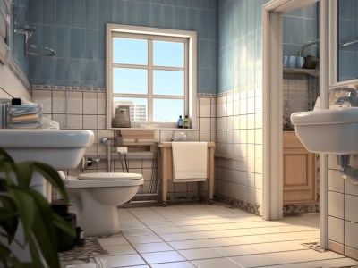 Blue Bathroom