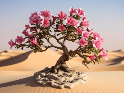 Bonsai Tree At The Sand Dunes, Stockfoto