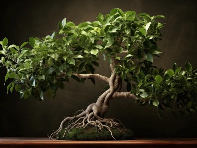 Bonsai Tree With Roots  Stock Photos  Dr Michael Mccartney