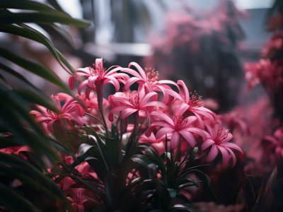 Bunch Of Pink Flowers Is In The Front Yard