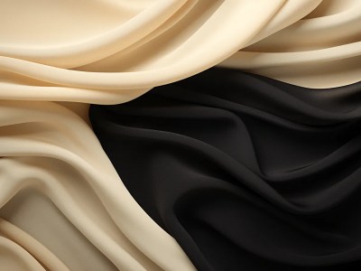 Color Background Of A Black And White Silk Fabric