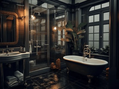 Dark With Tub And Lights