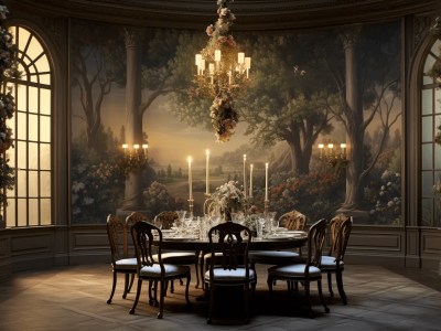 Dining Room 3D Art