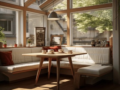 Dining Room With Sofas And Chairs In A Sunroom