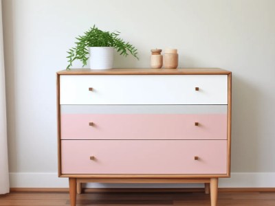 Dresser Layered In Pastel Pinks And White