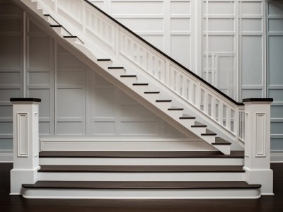 Image Of A Stairway Is In A Room With White