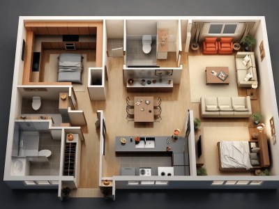 Image Of An Apartment Layout With An