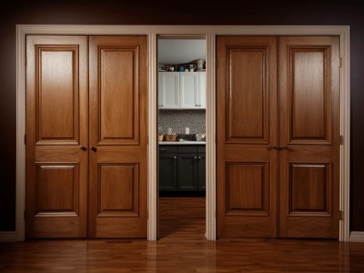 Image Of Wood Doors Open To The Kitchen To Nantucket For Door Types