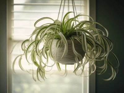 Indoor Air Plant Hanging By A Window