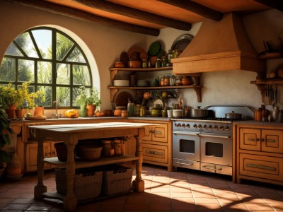 Large Window In The Kitchen