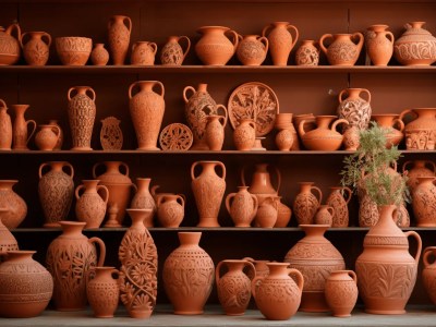 Lot Of Clay Pots