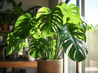 Monstera Plant In Front Of A Window