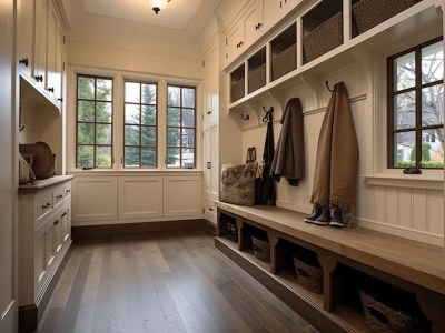 Mudroom In The Entry Of A House