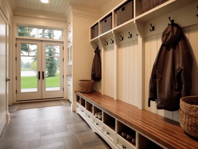 Mudroom On Either Side Of A Door