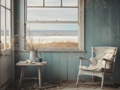 Old Room Looking Out Over The Ocean