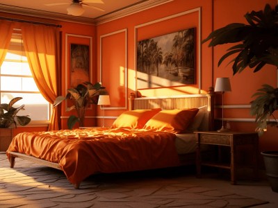 Orange Bedroom