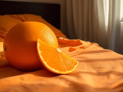 Orange On The Bed