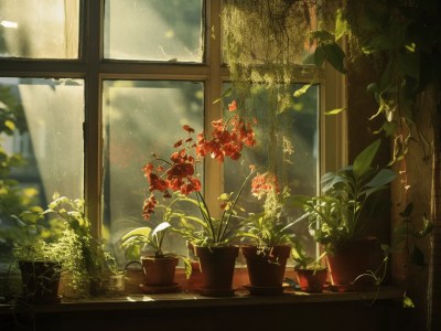 Plants On The Windowsill