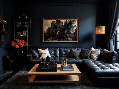 Room With A Black Living Room Decor