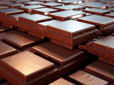 Set Of Chocolate Blocks In A Brown Metal Color