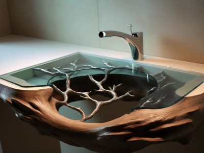 Sink With Tree Branches Shaped Into It