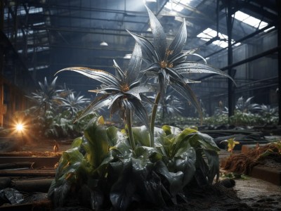 This Image Features A Scene Of Plants In An Industrial Setting