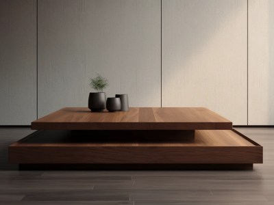 This Is An Example Of A Coffee Table Layout With A Shelf