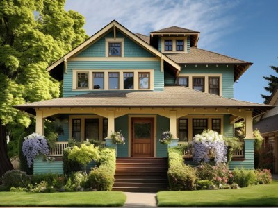 Traditional Bungalow Or Victorian Is A Traditional American House Style That Is Popular In America