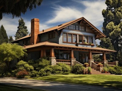 Vintage Style Craftsman House Model Jpg