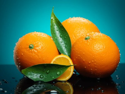 Watery Drops On The Oranges