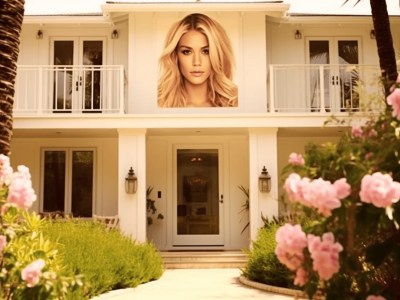 White House With An Image Of Khloe Kardashian On It