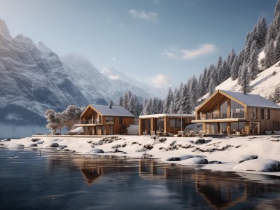 Winter In The Alps Villas By The Water