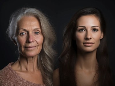 Women And A Woman With Gray Hair